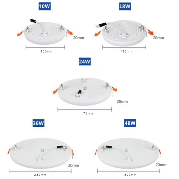 Luz Led Redonda de Empotrar - Super Ceramic Ecuador