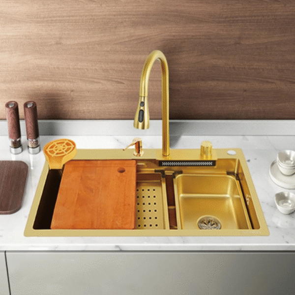 Lavabo de Cocina Dorado - Super Ceramic Ecuador