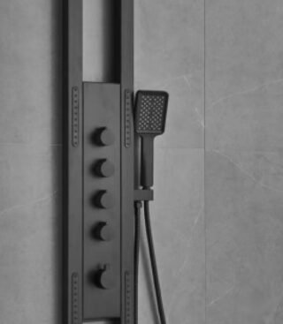 Torre Ducha Negra Ring Max - Super Ceramic Ecuador