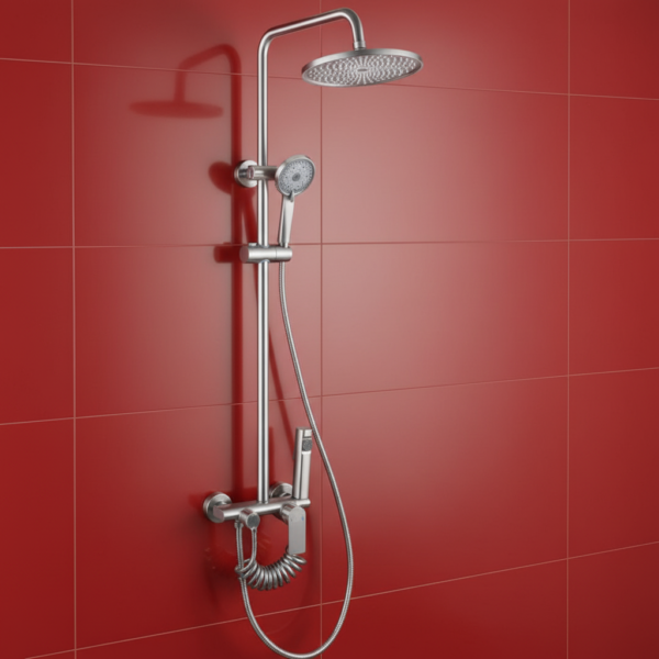 Torre Ducha Negra Industrial - Super Ceramic Ecuador