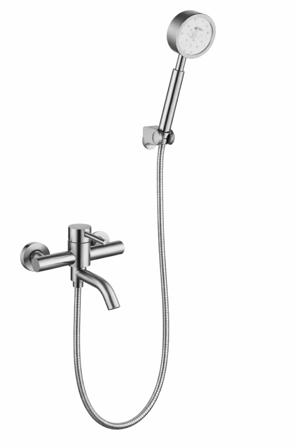 Grifería con Teleducha y Salida para Tina Cromada - Super Ceramic Ecuador