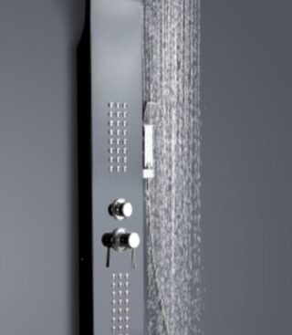 Torre Ducha Negro Marmol - Super Ceramic Ecuador