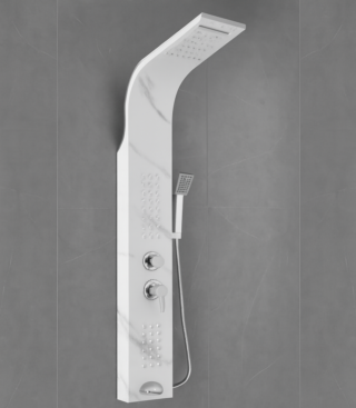 Torre Ducha Future Marmol Negro - Super Ceramic Ecuador