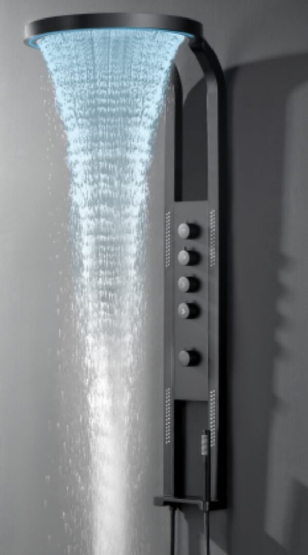 Torre Ducha Negro Aura - Super Ceramic Ecuador