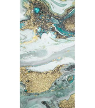 Porcelanato Verde Jade con Vetas Doradas 60×120 cm - Super Ceramic Ecuador