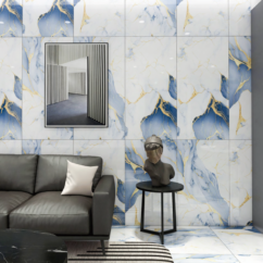 Porcelanato Mármol Azul Macaubas - Super Ceramic Ecuador