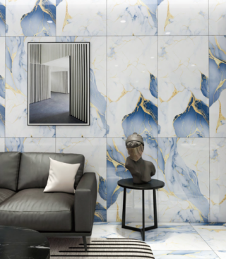 Porcelanato Mármol Azul Macaubas - Super Ceramic Ecuador