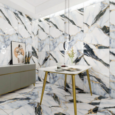 Porcelanato Mármol Blanco Gold Calacatta - Super Ceramic Ecuador