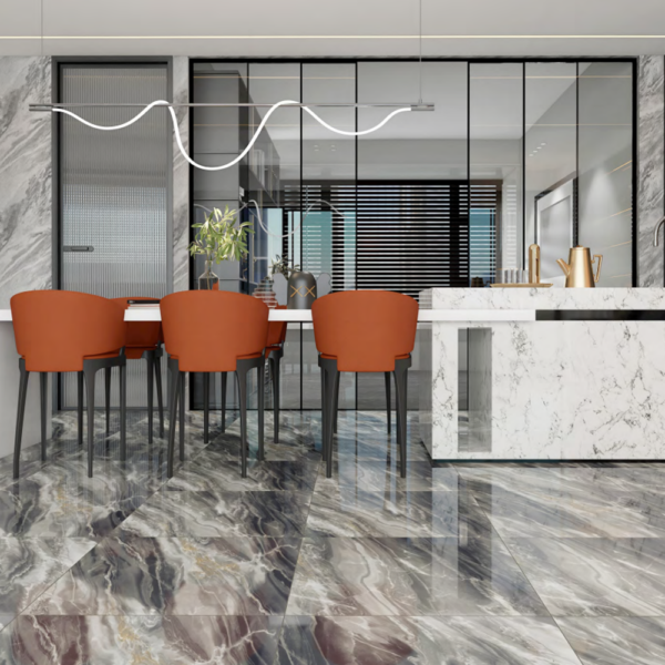 Porcelanato Gris Tipo Mármol Onix - Super Ceramic Ecuador