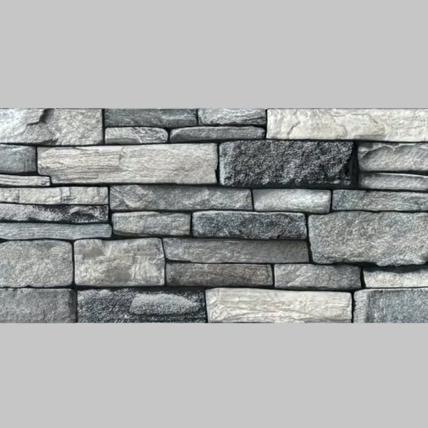 Porcelanato Rústico Tipo Mampostería Gris para Fachadas - Super Ceramic Ecuador