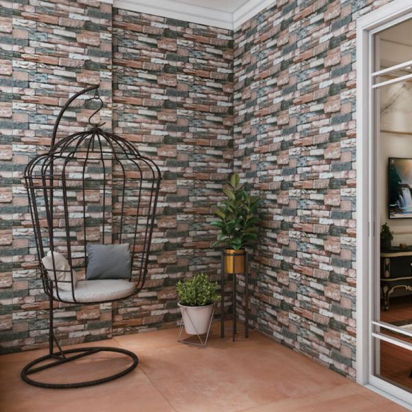 Porcelanato Rústico Tipo Mampostería en Tonos Tierra - Super Ceramic Ecuador