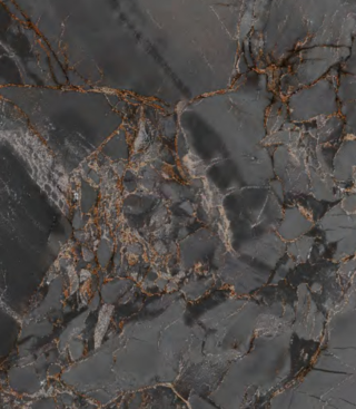 Porcelanato Onix Negro con Vetado Marrón - Super Ceramic Ecuador